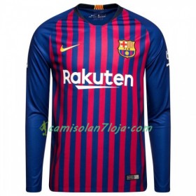 Camisola FC Barcelona 1º Equipamento 2018/19 Manga Comprida